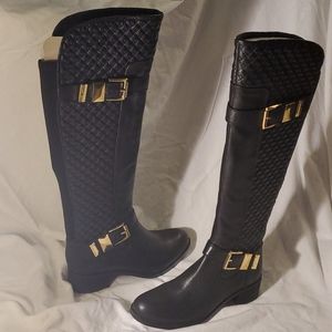 Vince Camuto Faris Black Quilted Boot